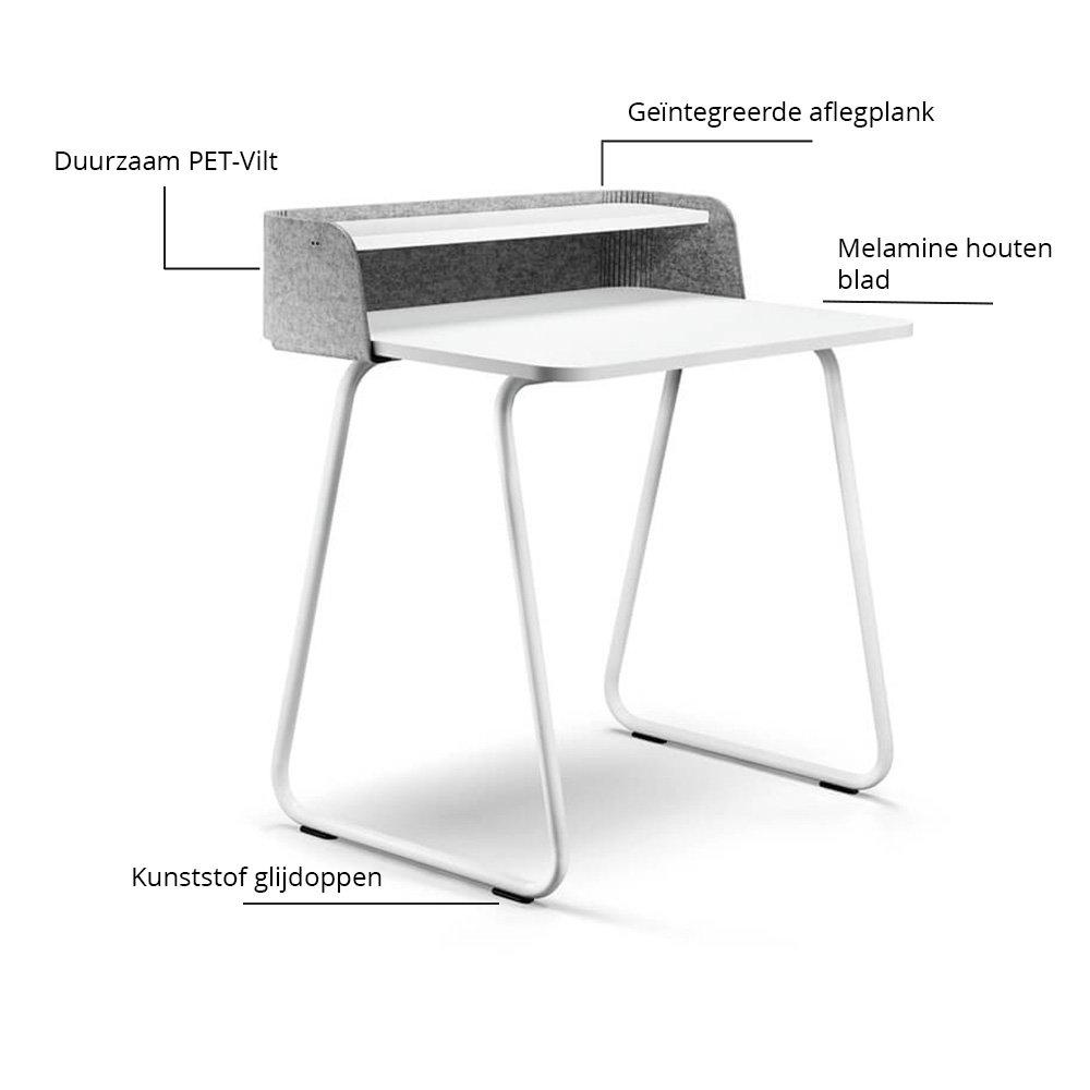 Sedus Secretair Home - Klein Thuiswerk Bureau - Wit - 80 x 60 cm