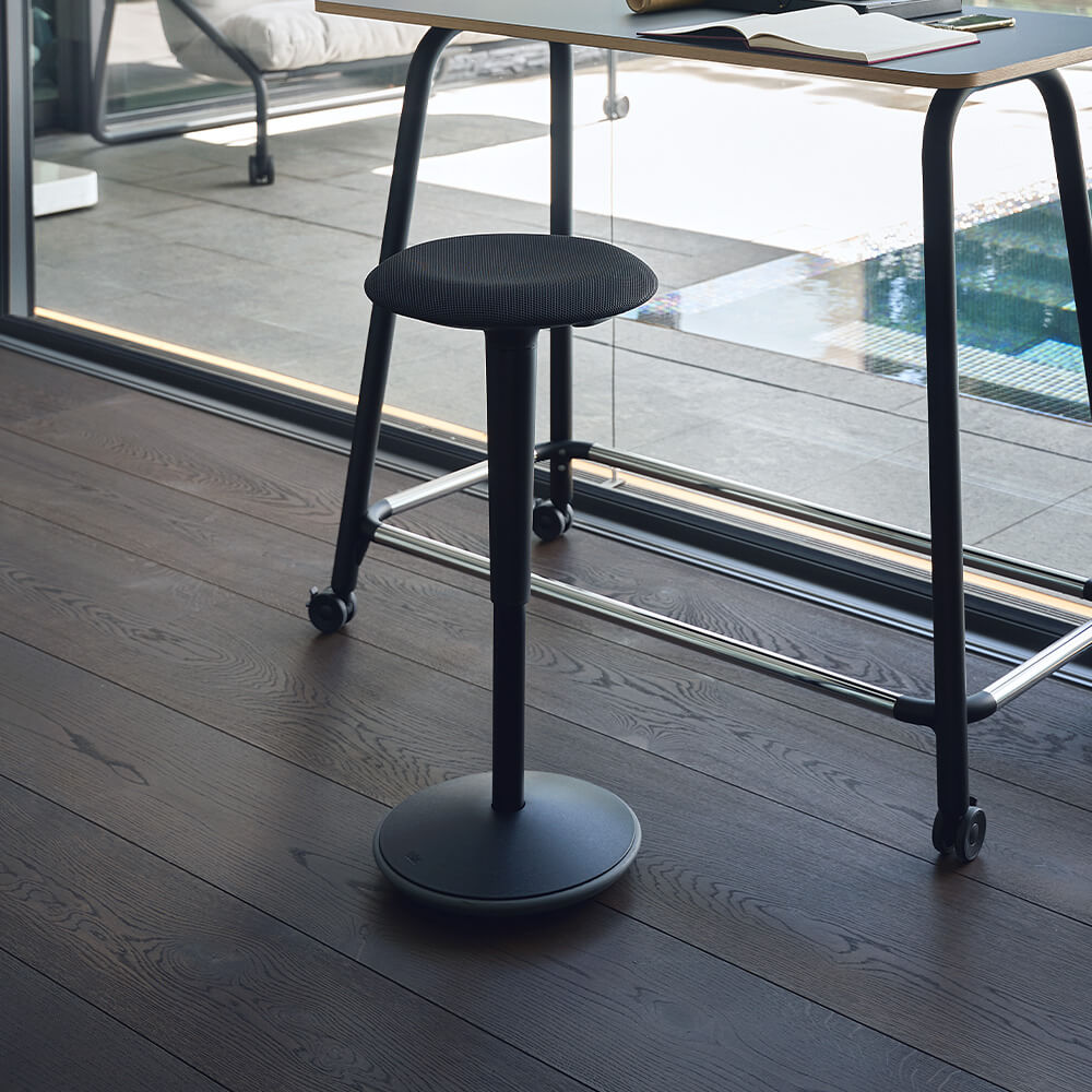 Sedus se:fit - Ergonomische Zit-Sta Kruk - Zwart