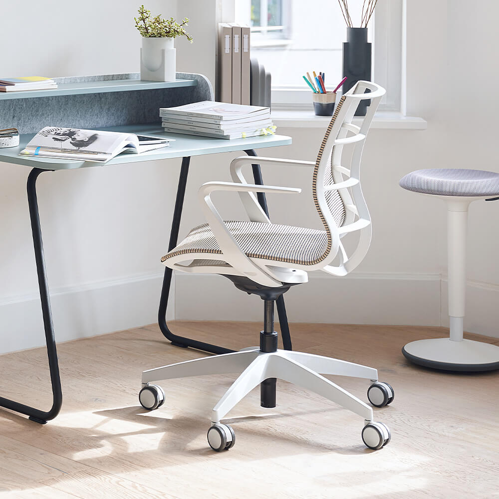 Sedus se:joy - Ergonomische Bureaustoel - Wit-Lichtgrijs