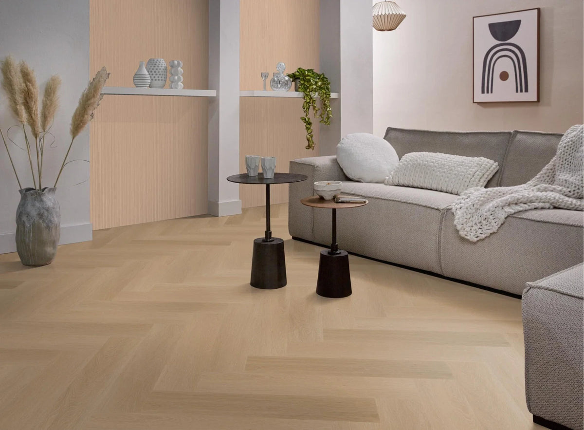 Staal Structuurpanelen hout - Licht eiken beige (2 stuks)