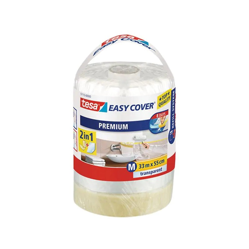 Tesa Easy Cover Afdekfolie + Plakband 33 m x 55 cm - Navulling
