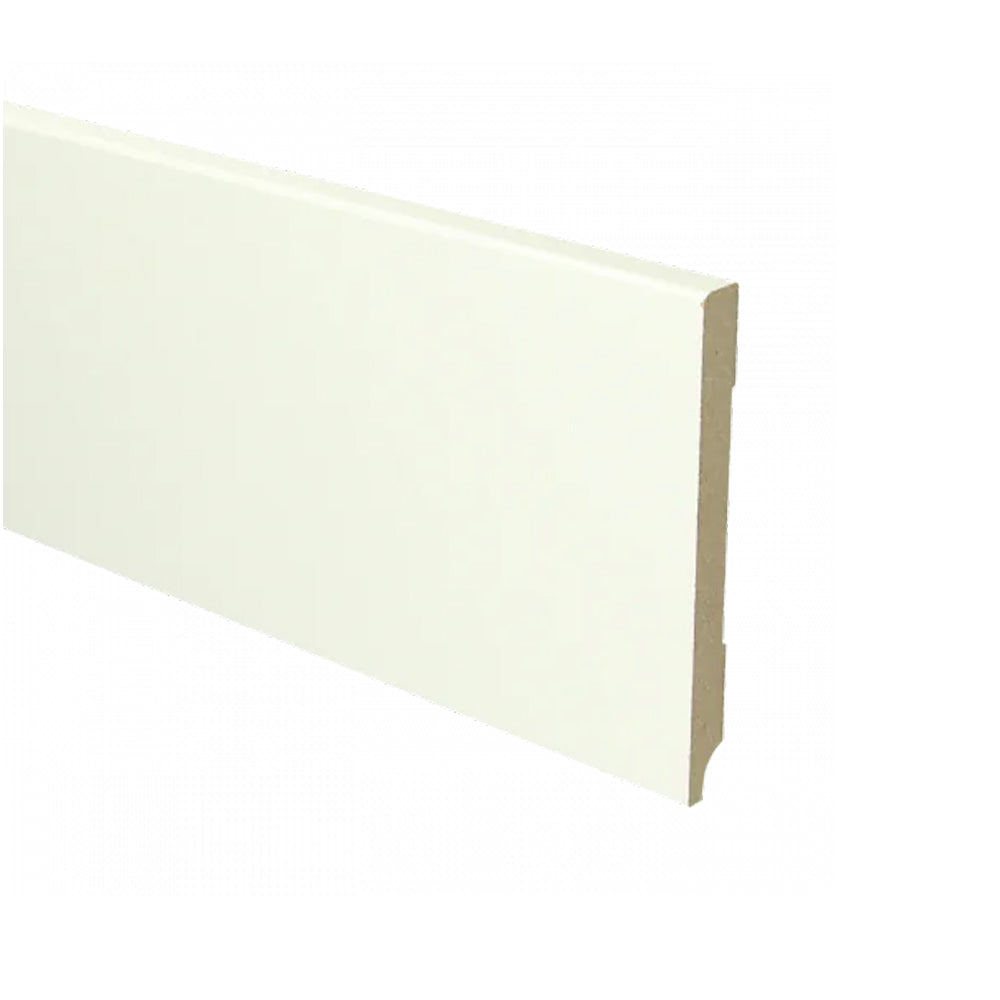 Trots MDF Plint Gebroken Wit - Modern - RAL 9010 - 12 x 120 x 2440 mm