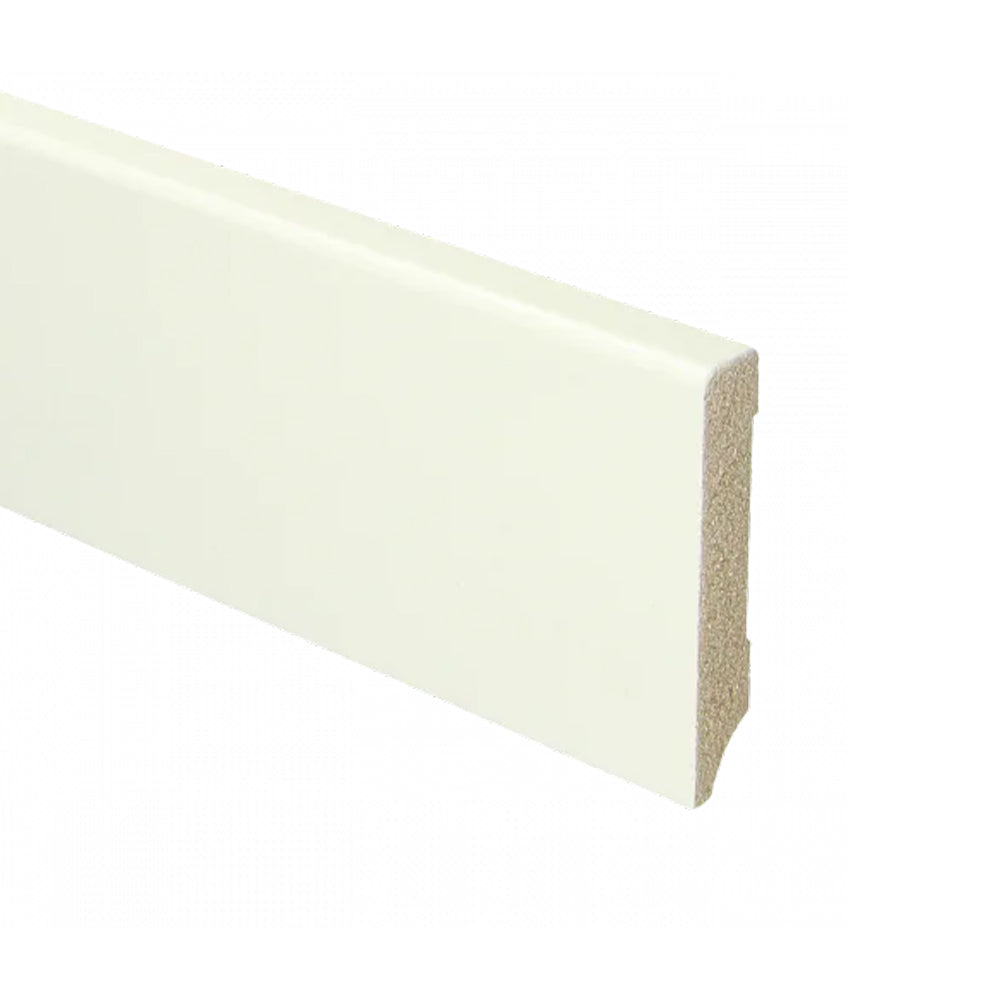 Trots MDF Plint Gebroken Wit - Modern - RAL 9010 - 12 x 94 x 2440 mm