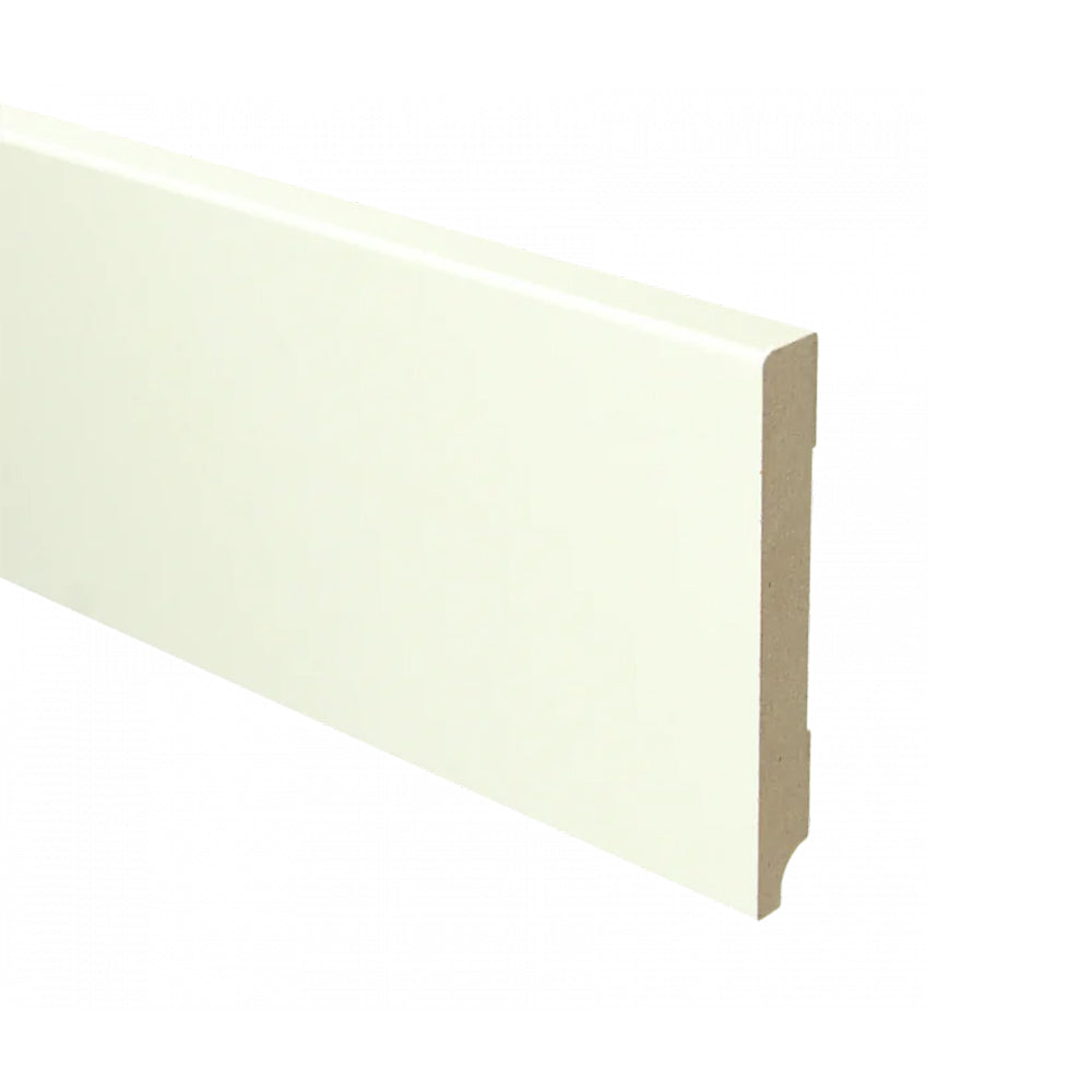 Trots MDF Plint Gebroken Wit - Modern - RAL 9010 - 15 x 120 x 2440 mm