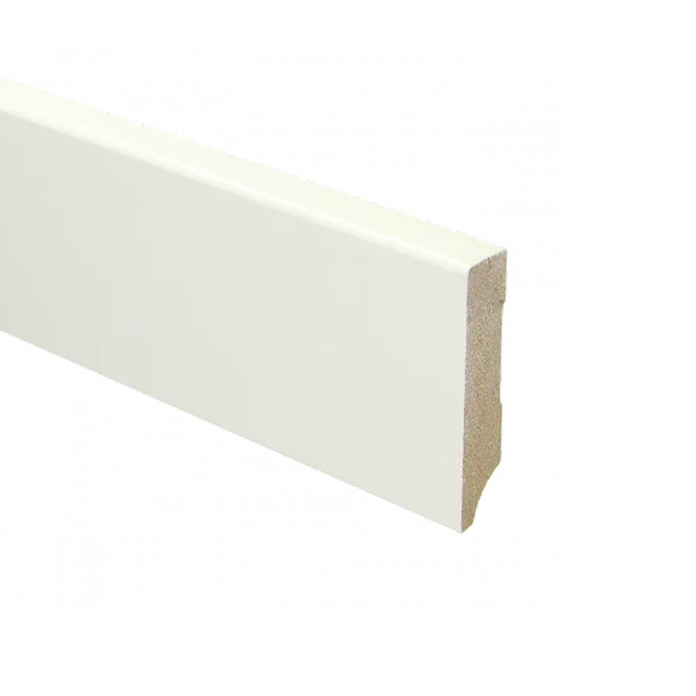 Trots MDF Plint Gebroken Wit - Modern - RAL 9010 - 15 x 70 x 2440 mm