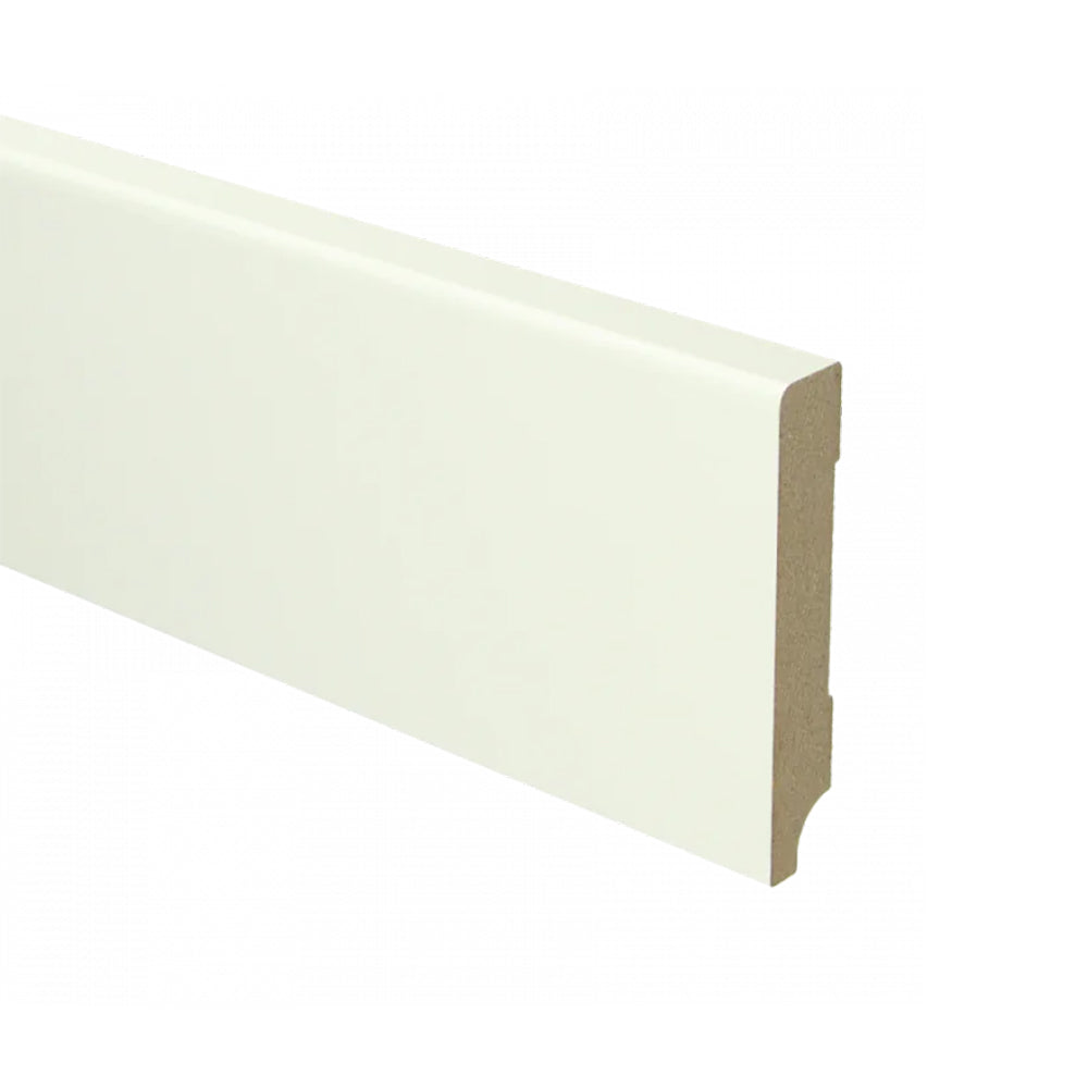 Trots MDF Plint Gebroken Wit - Modern - RAL 9010 - 15 x 94 x 2440 mm