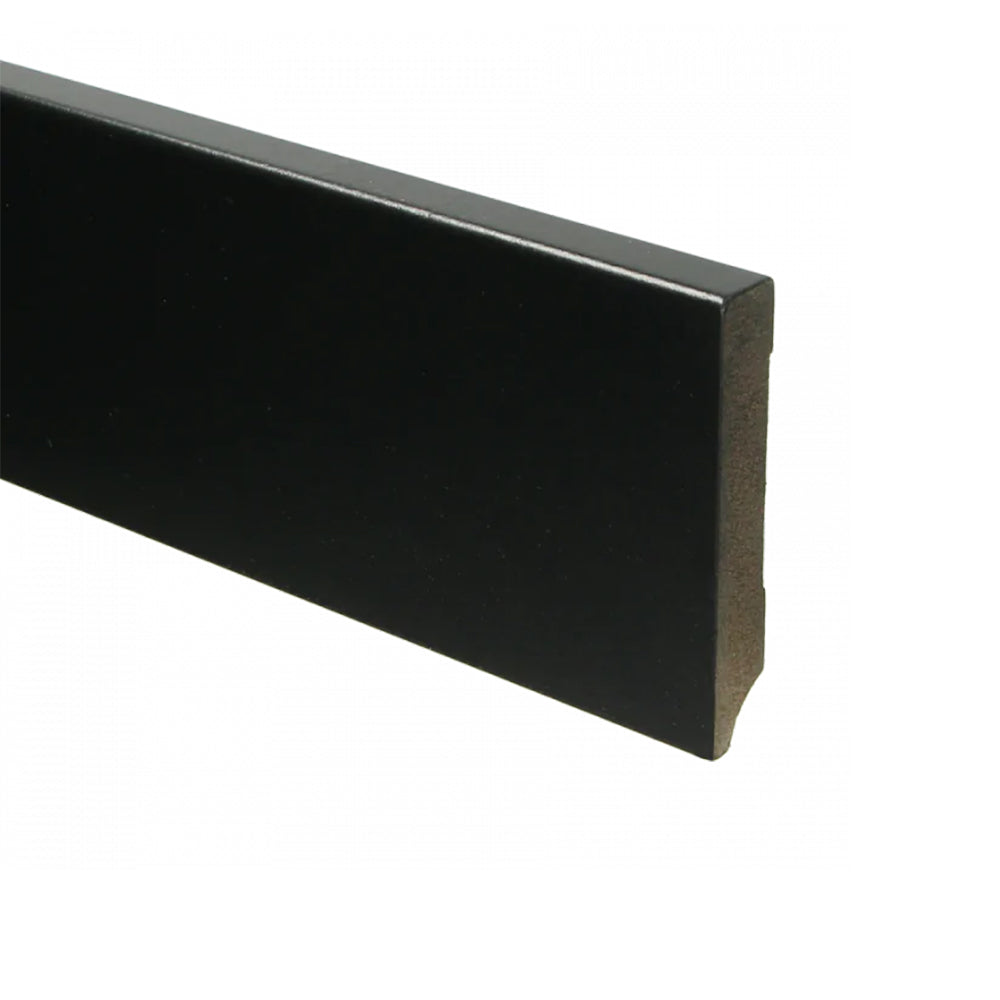 Trots MDF Plint Gitzwart - Modern - RAL 9005 - 15 x 94 x 2440 mm