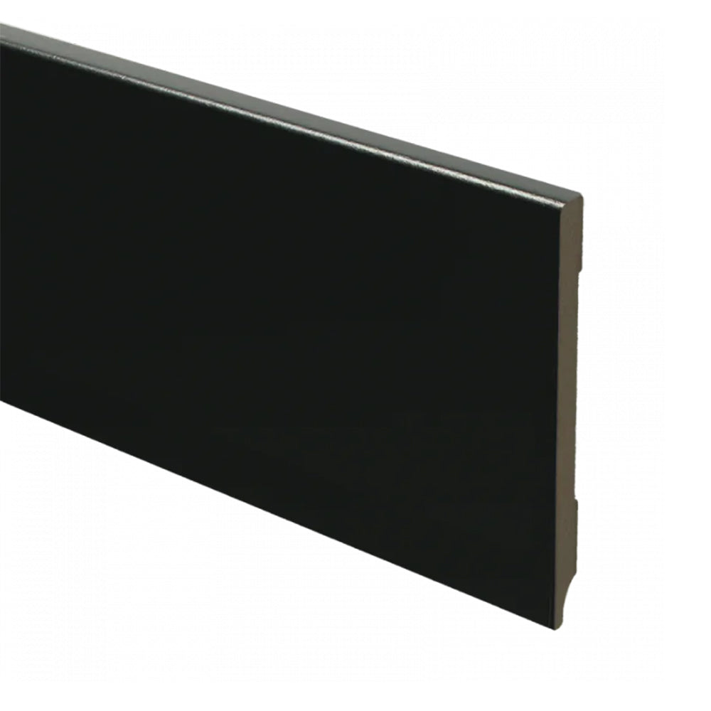 Trots MDF Plint Gitzwart - Modern - RAL 9005 - 9 x 120 x 2440 mm