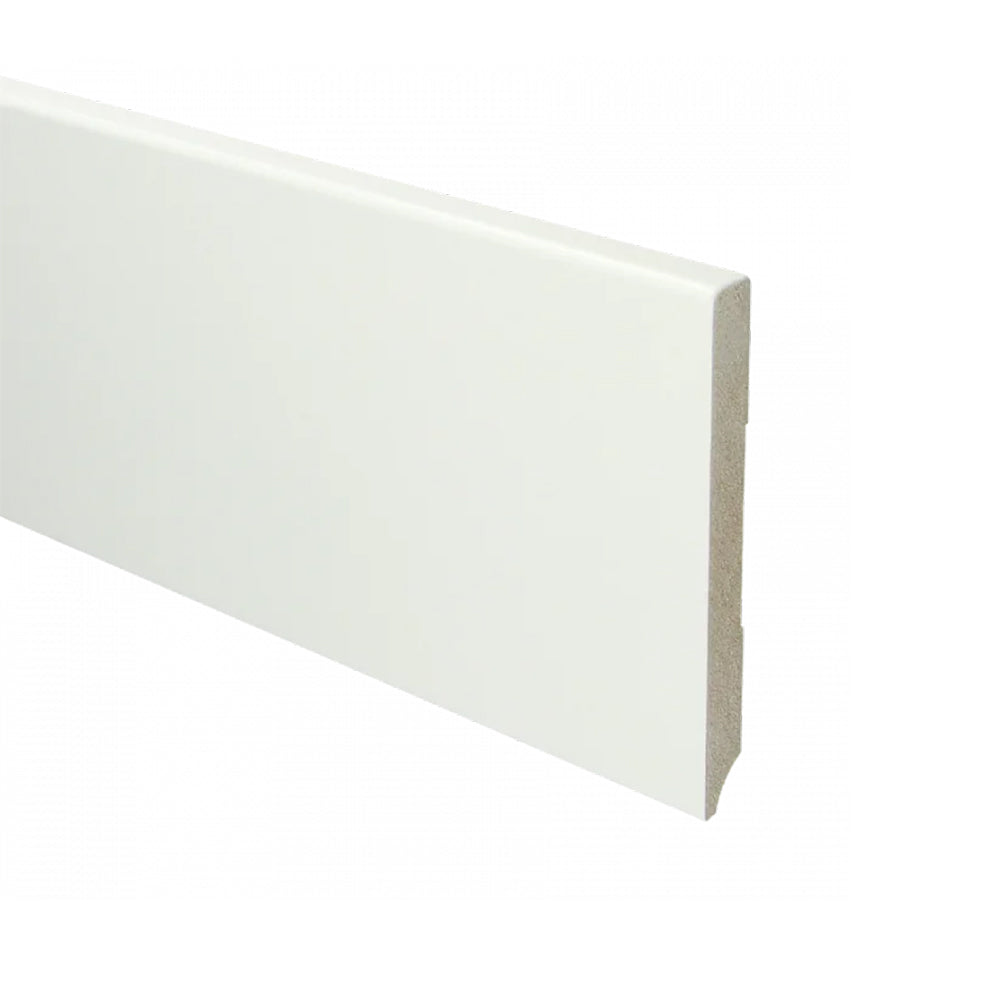 Trots MDF Plint Verkeerswit - Modern - RAL 9016 - 12 x 120 x 2440 mm