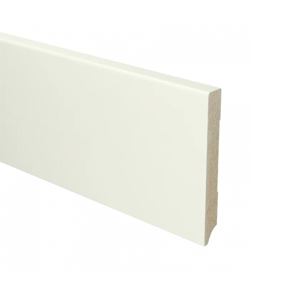 Trots MDF Plint Verkeerswit - Modern - RAL 9016 - 15 x 120 x 2440 mm