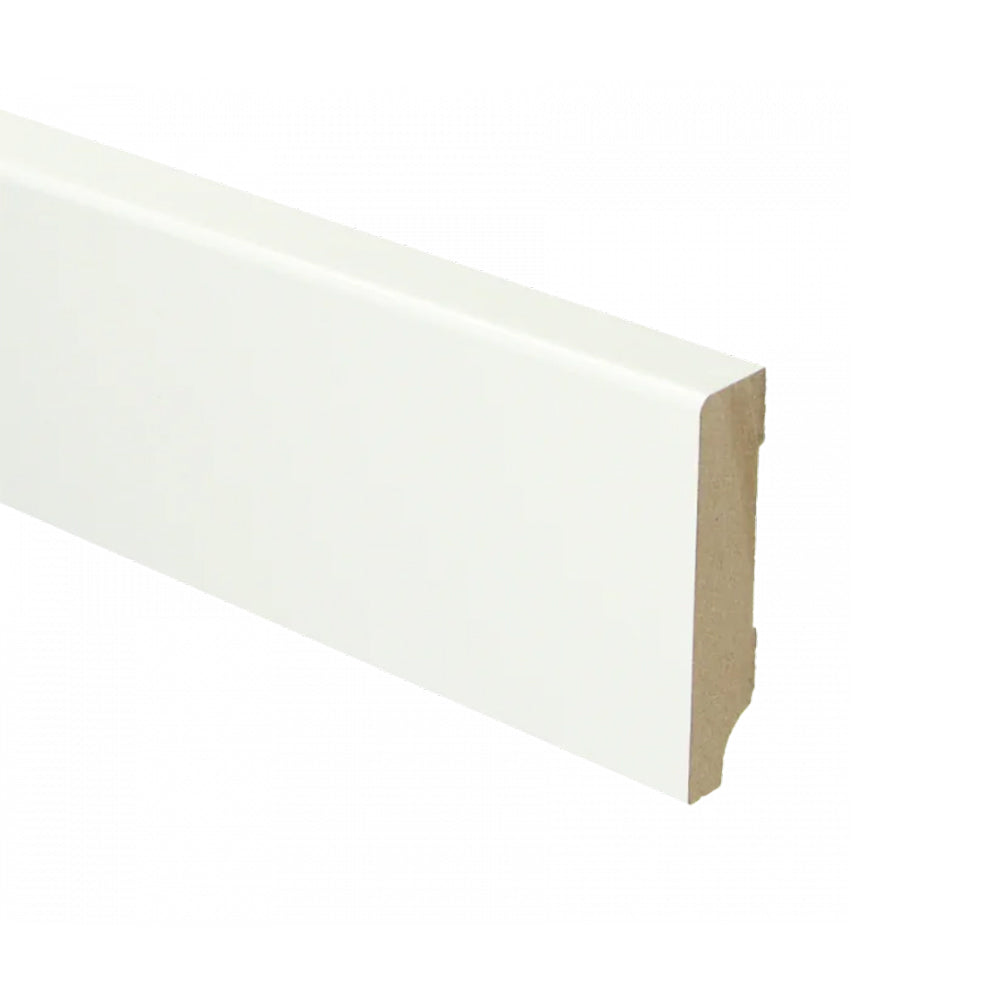 Trots MDF Plint Verkeerswit - Modern - RAL 9016 - 15 x 70 x 2440 mm
