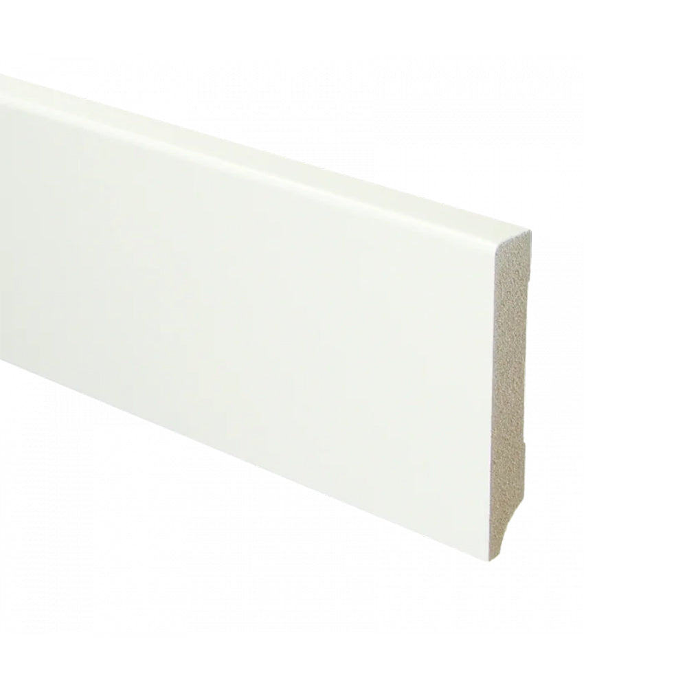 Trots MDF Plint Verkeerswit - Modern - RAL 9016 - 15 x 94 x 2440 mm