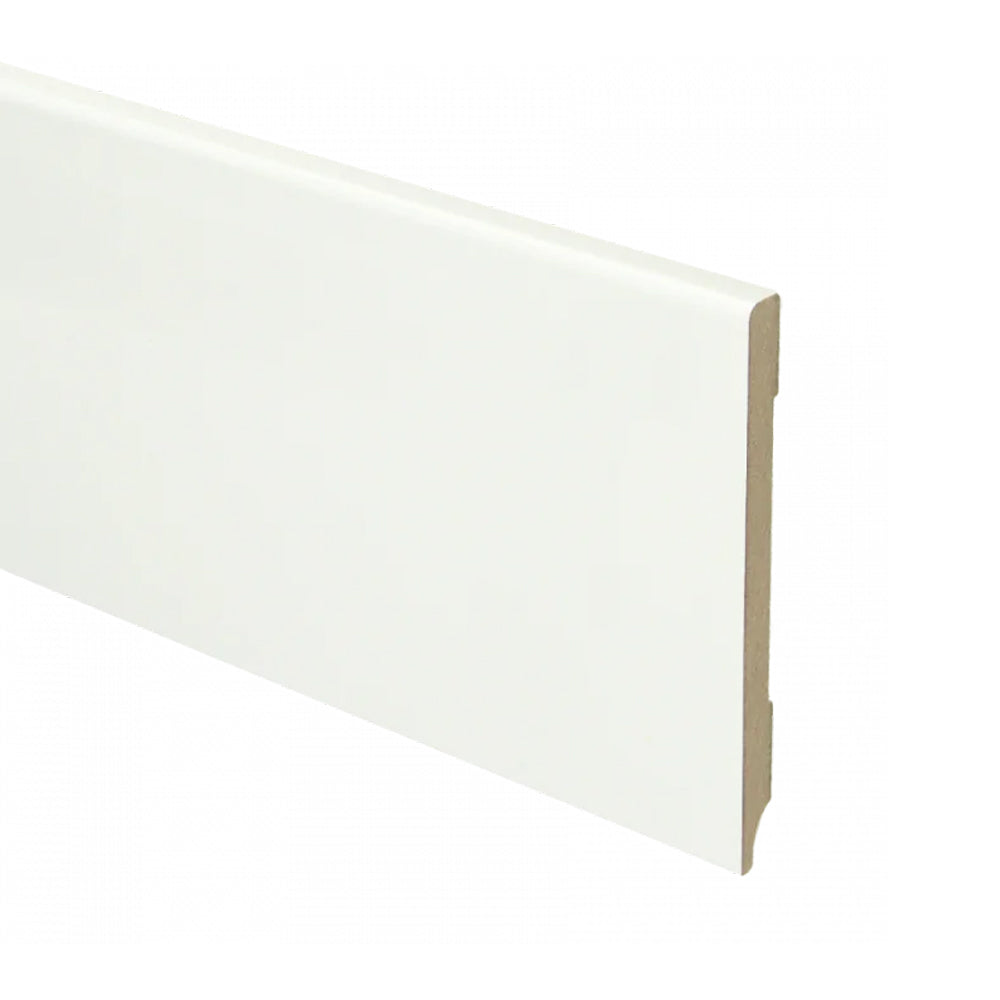 Trots MDF Plint Verkeerswit - Modern - RAL 9016 - 9 x 120 x 2440 mm