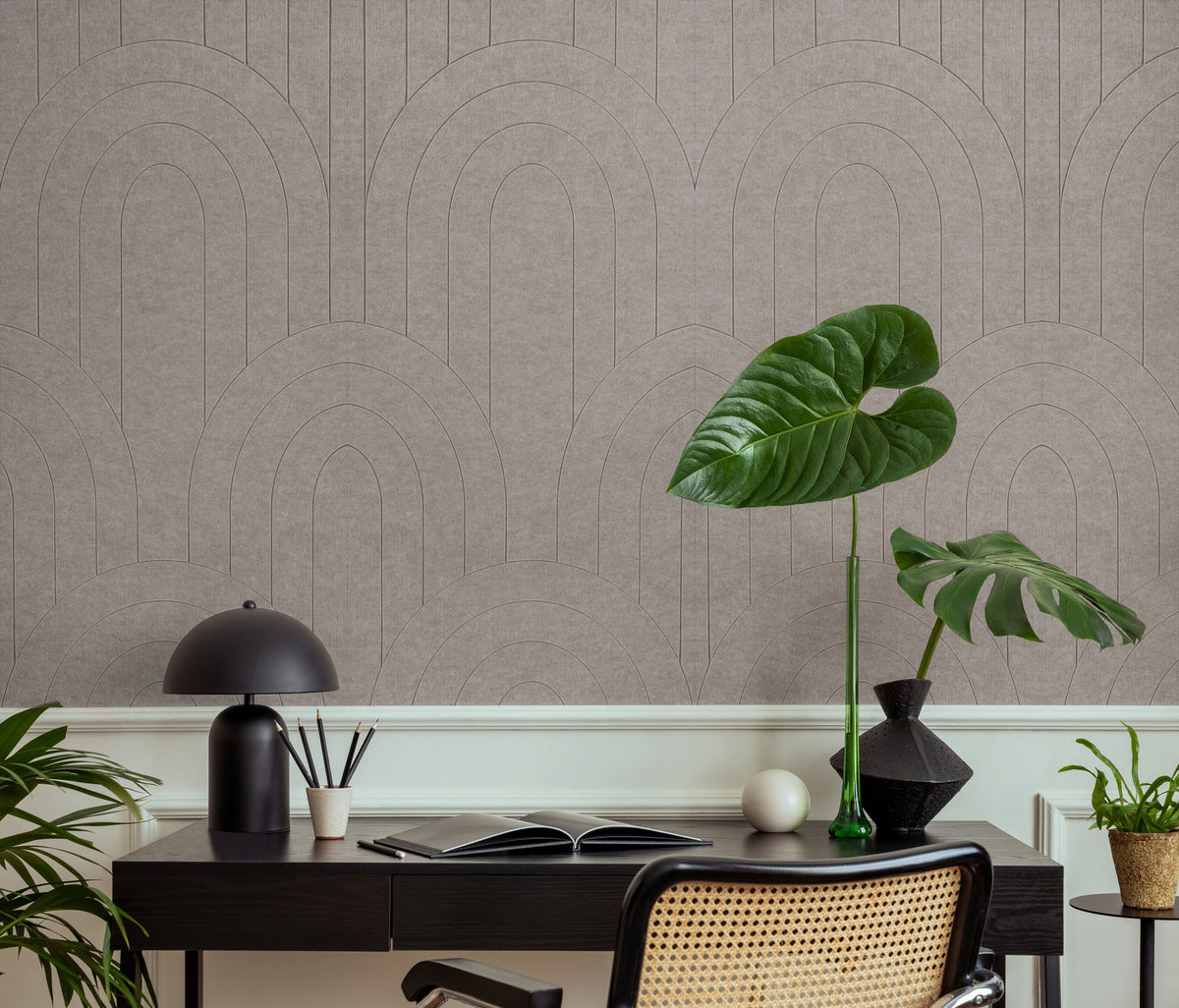 Vilt panelen Arch - Taupe