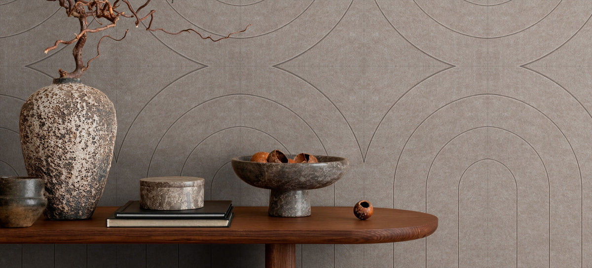 Vilt panelen Flow - Taupe