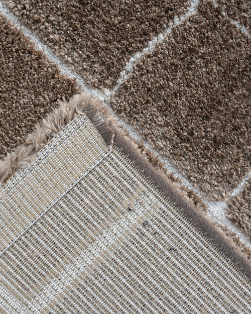 vtwonen vloerkleed - Blocks Warm Brown