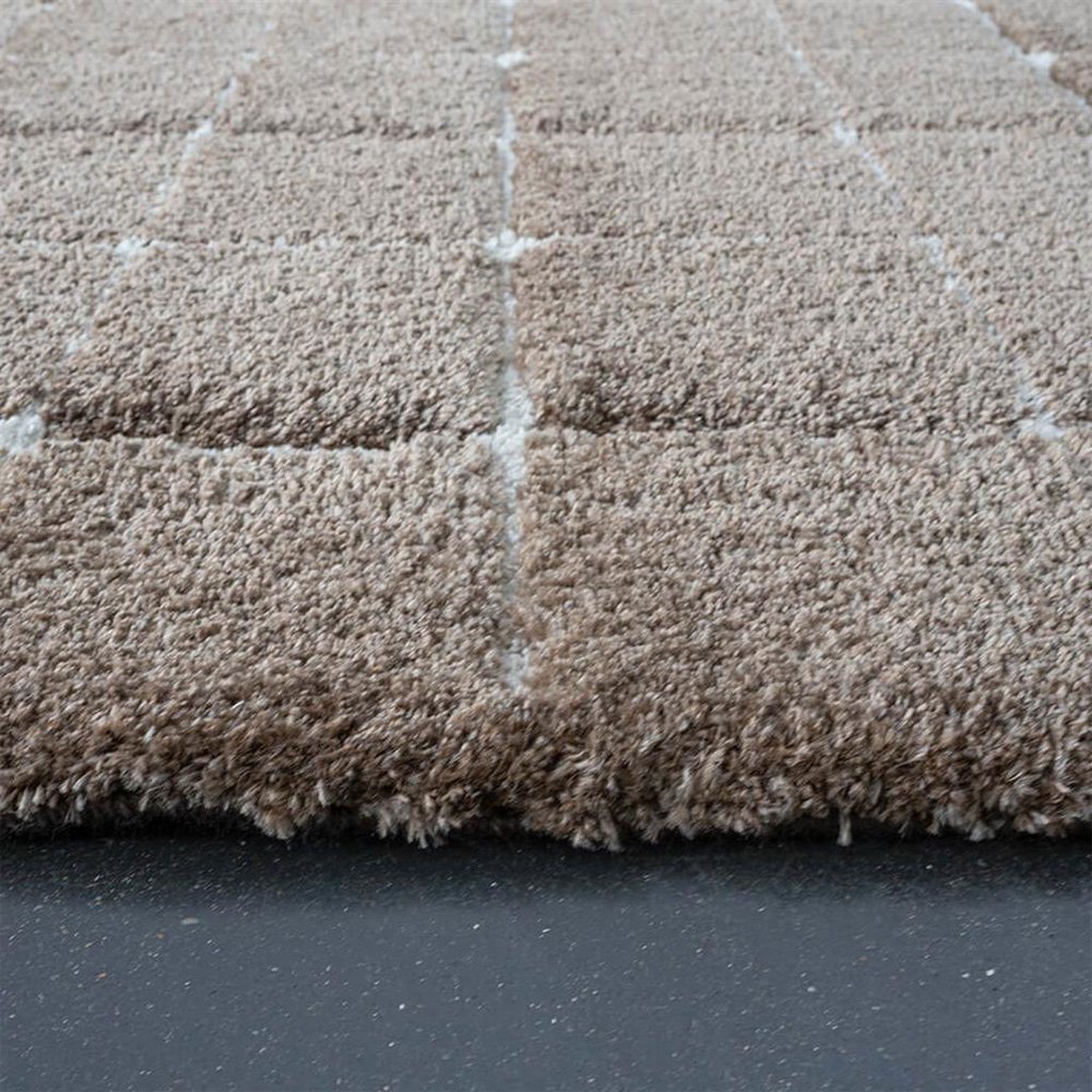 vtwonen vloerkleed - Blocks Warm Brown
