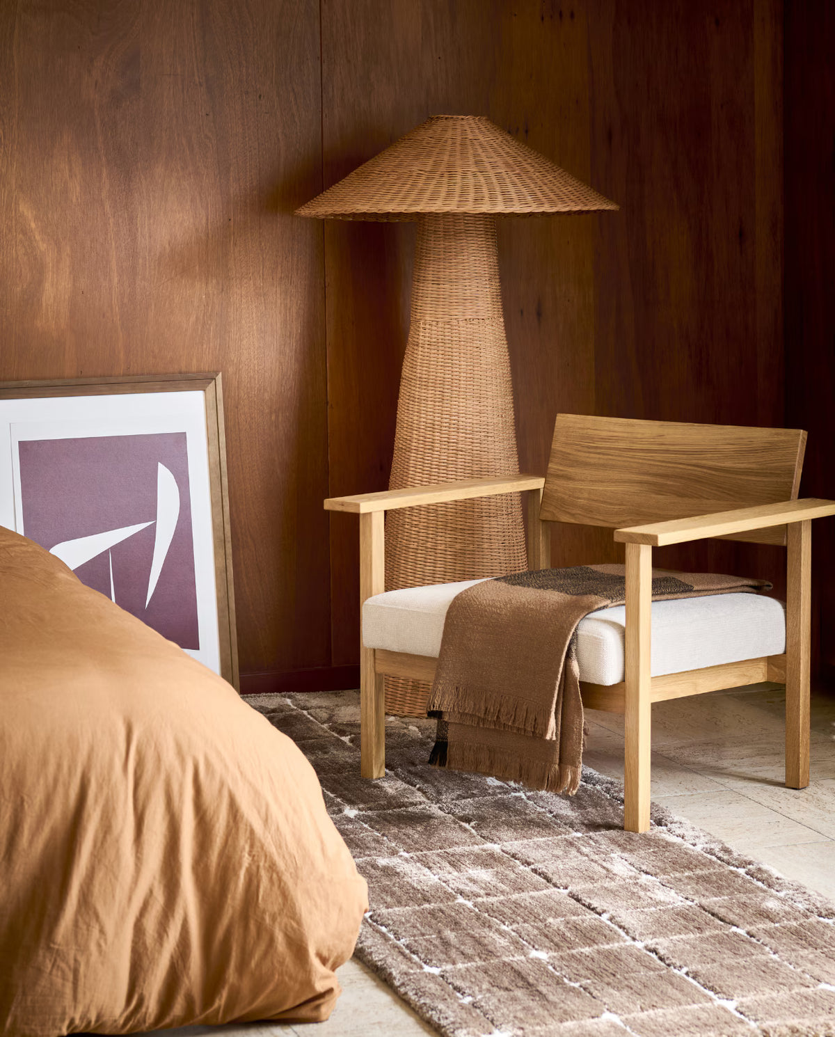 vtwonen vloerkleed - Blocks Warm Brown