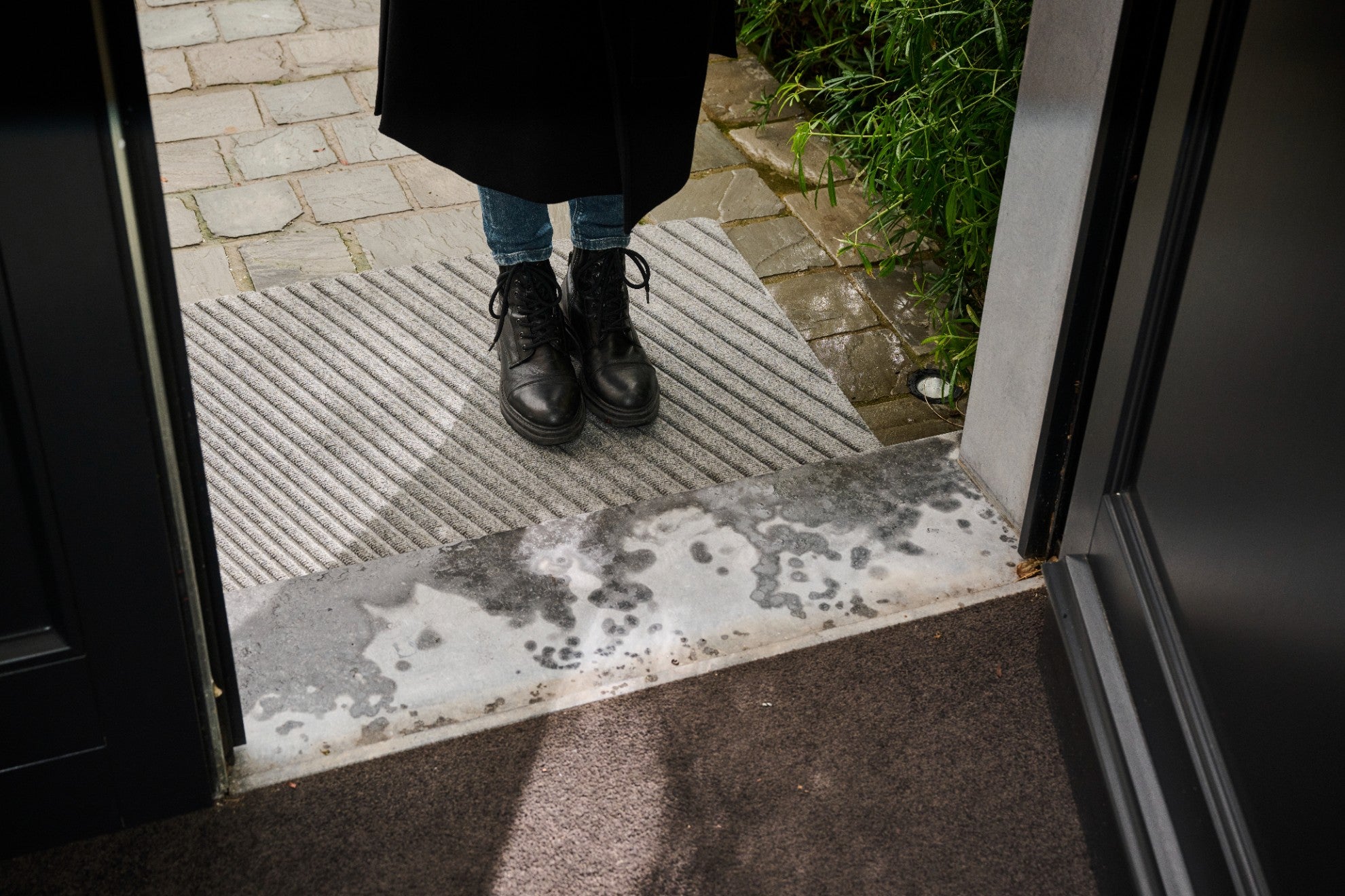 WaterHog® Dégradé Grijs – Droog- en schoonloopmat - 55 x 85 cm