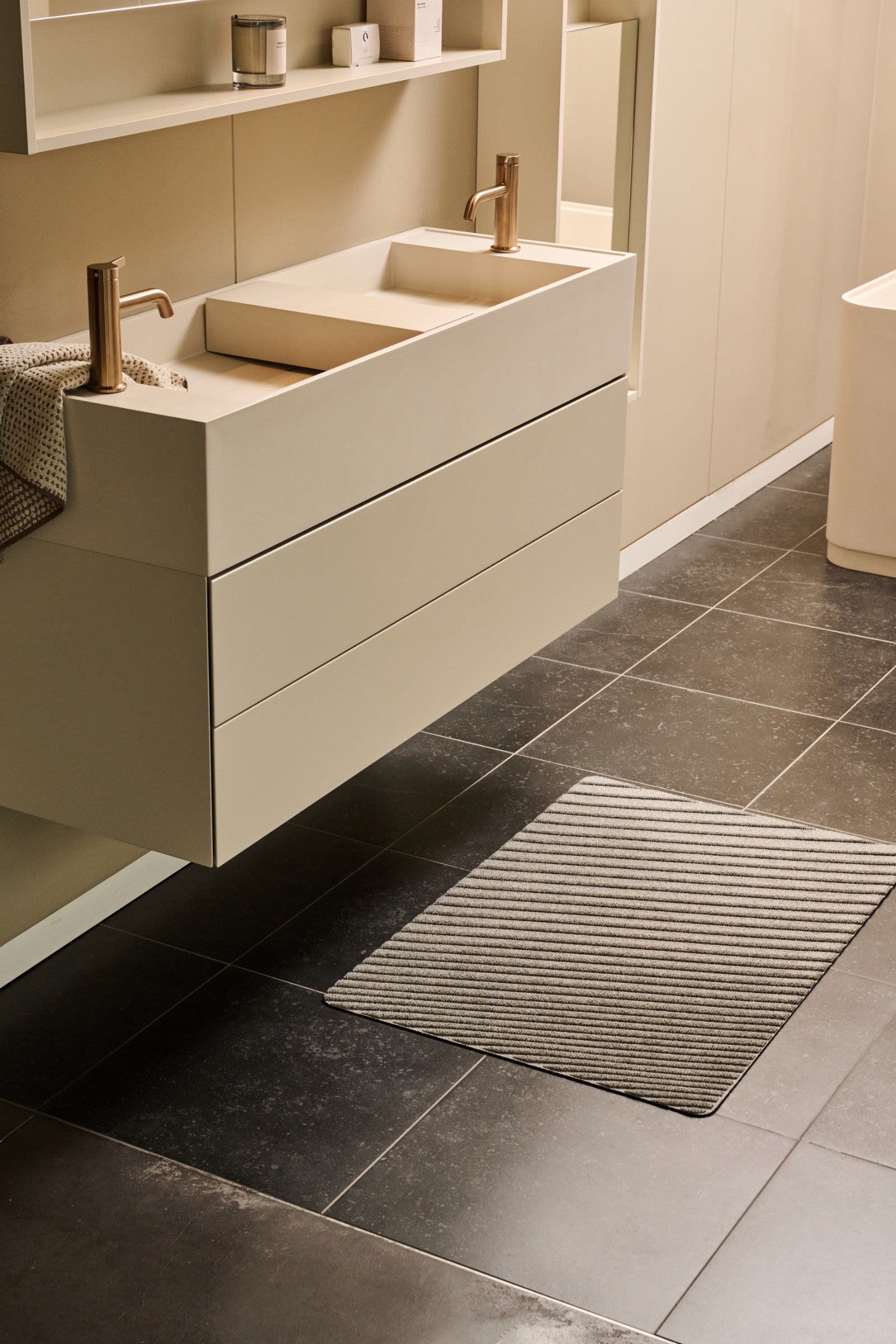 WaterHog® Dégradé Grijs – Droog- en schoonloopmat - 55 x 85 cm