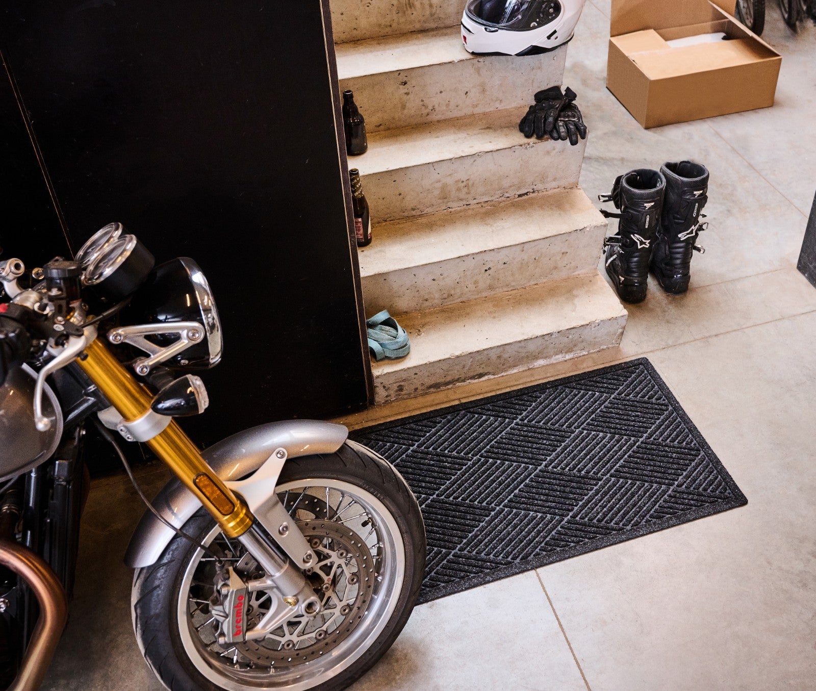WaterHog® Diamond Antraciet – Droog- en schoonloopmat