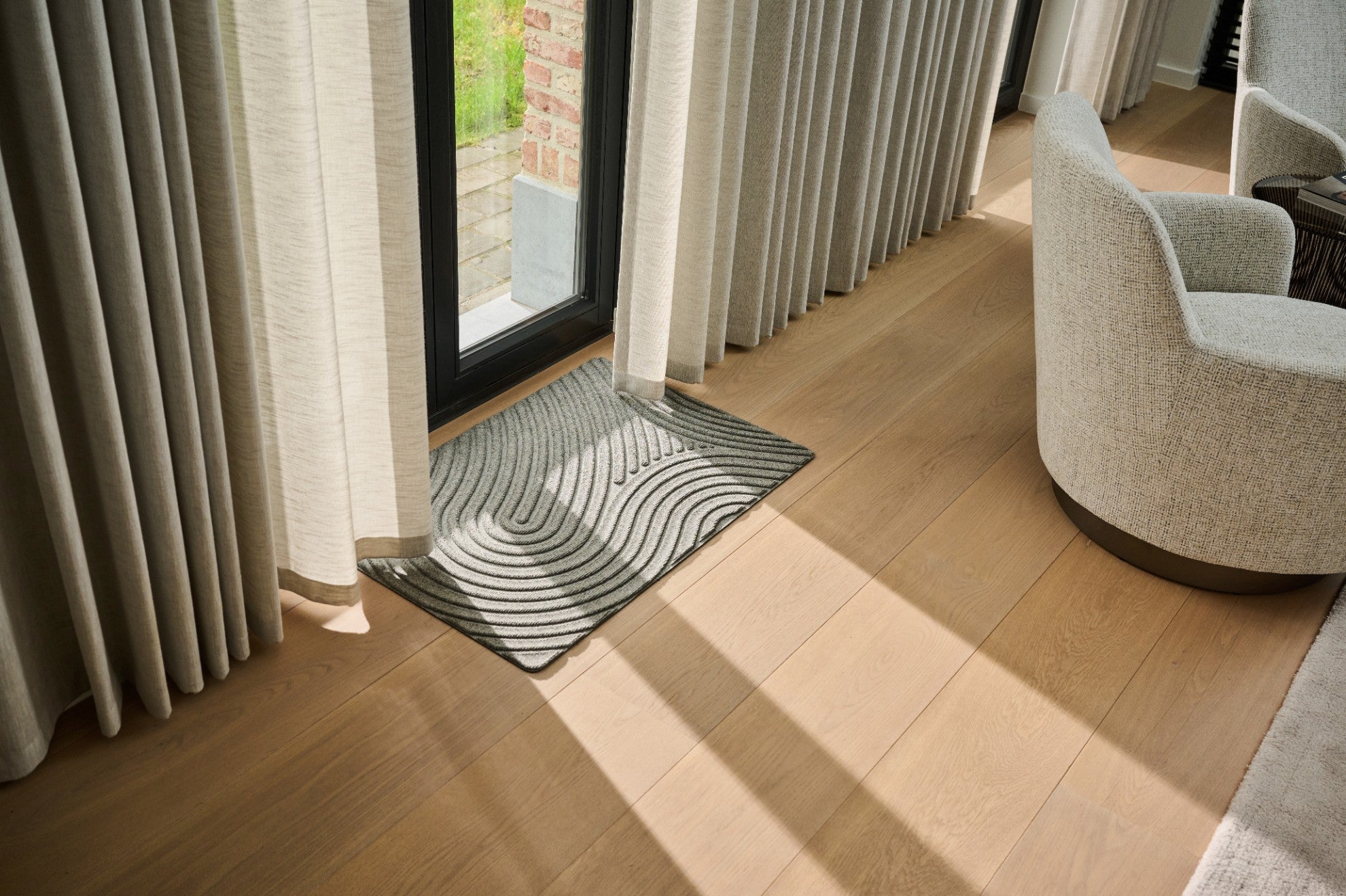 WaterHog® Fingerprint Grijs – Droog- en schoonloopmat - 55 x 85 cm