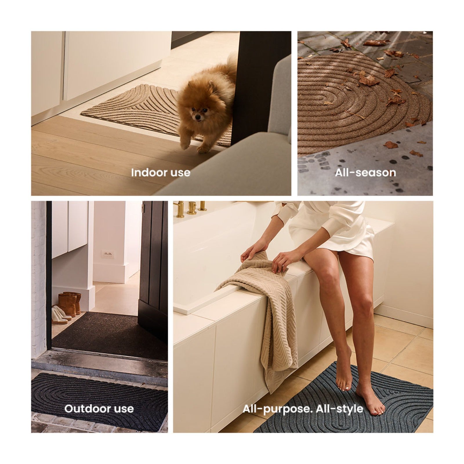 WaterHog® Fingerprint Grijs – Droog- en schoonloopmat - 55 x 85 cm