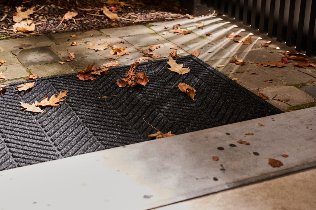 WaterHog® Herringbone Antraciet – Droog- en schoonloopmat