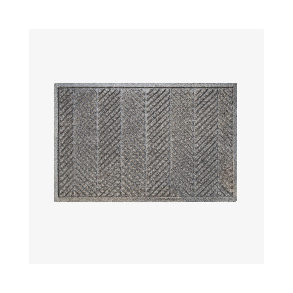 WaterHog® Herringbone Grijs – Droog- en schoonloopmat