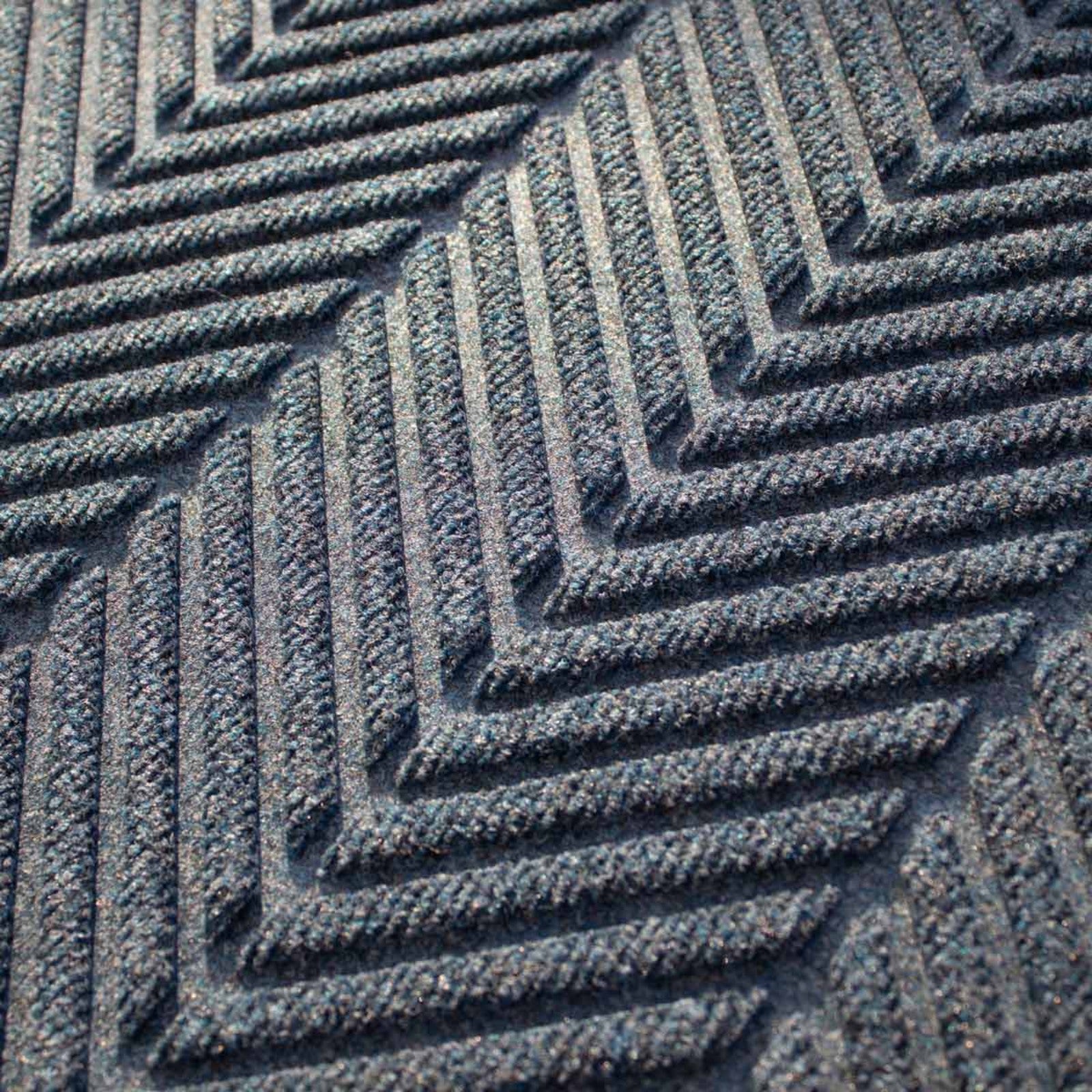 WaterHog® Herringbone Marine Blauw – Droog- en schoonloopmat