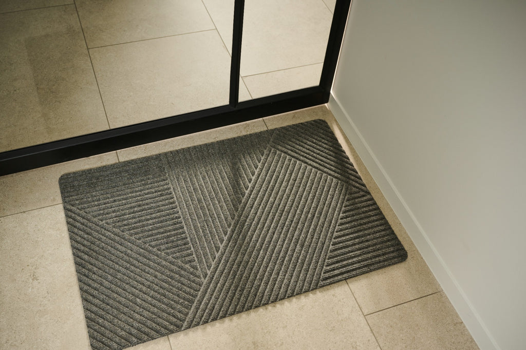 WaterHog® Pyramide Grijs – Droog- en schoonloopmat - 55 x 85 cm