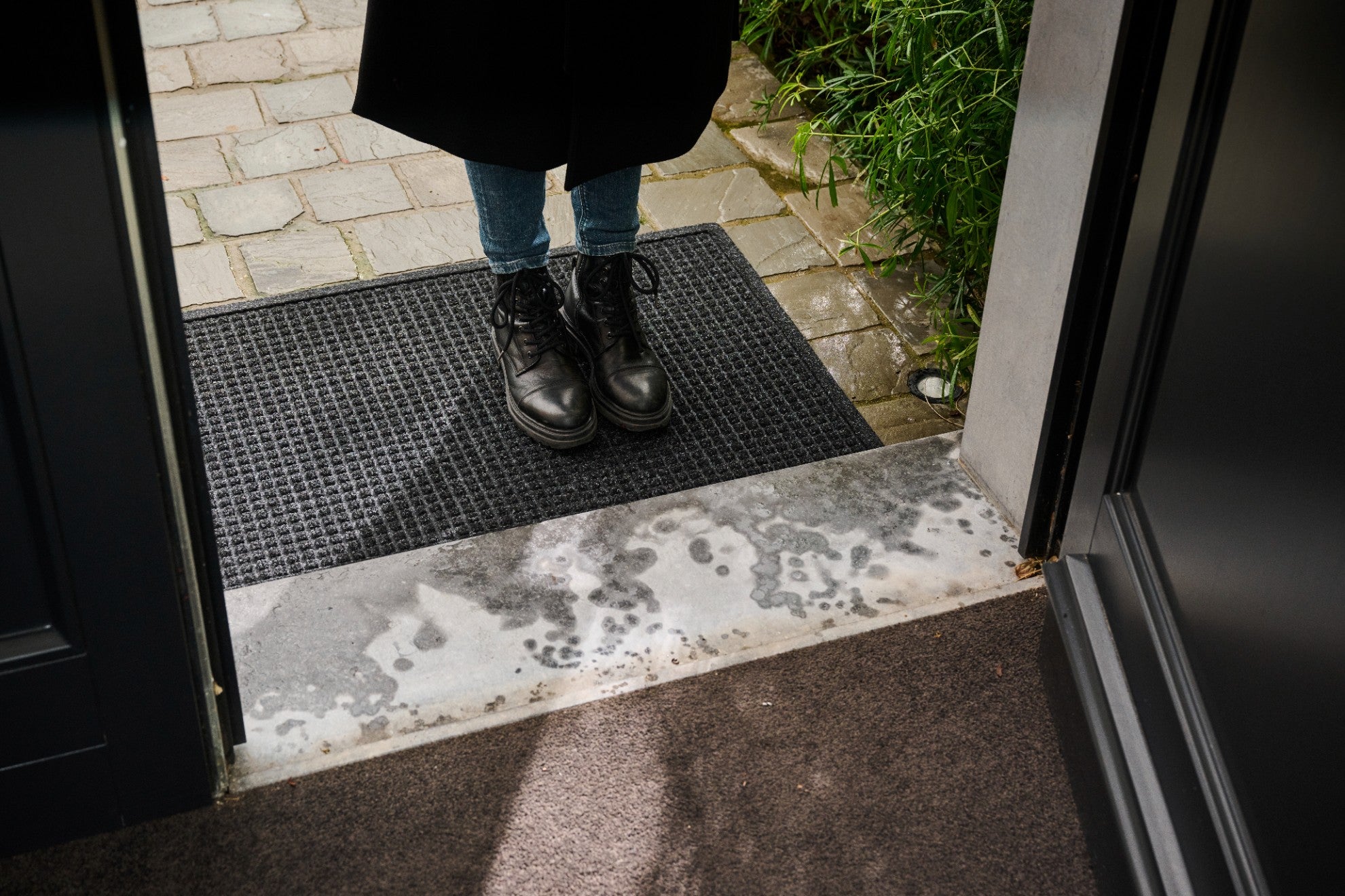 WaterHog® Square Antraciet – Droog- en schoonloopmat