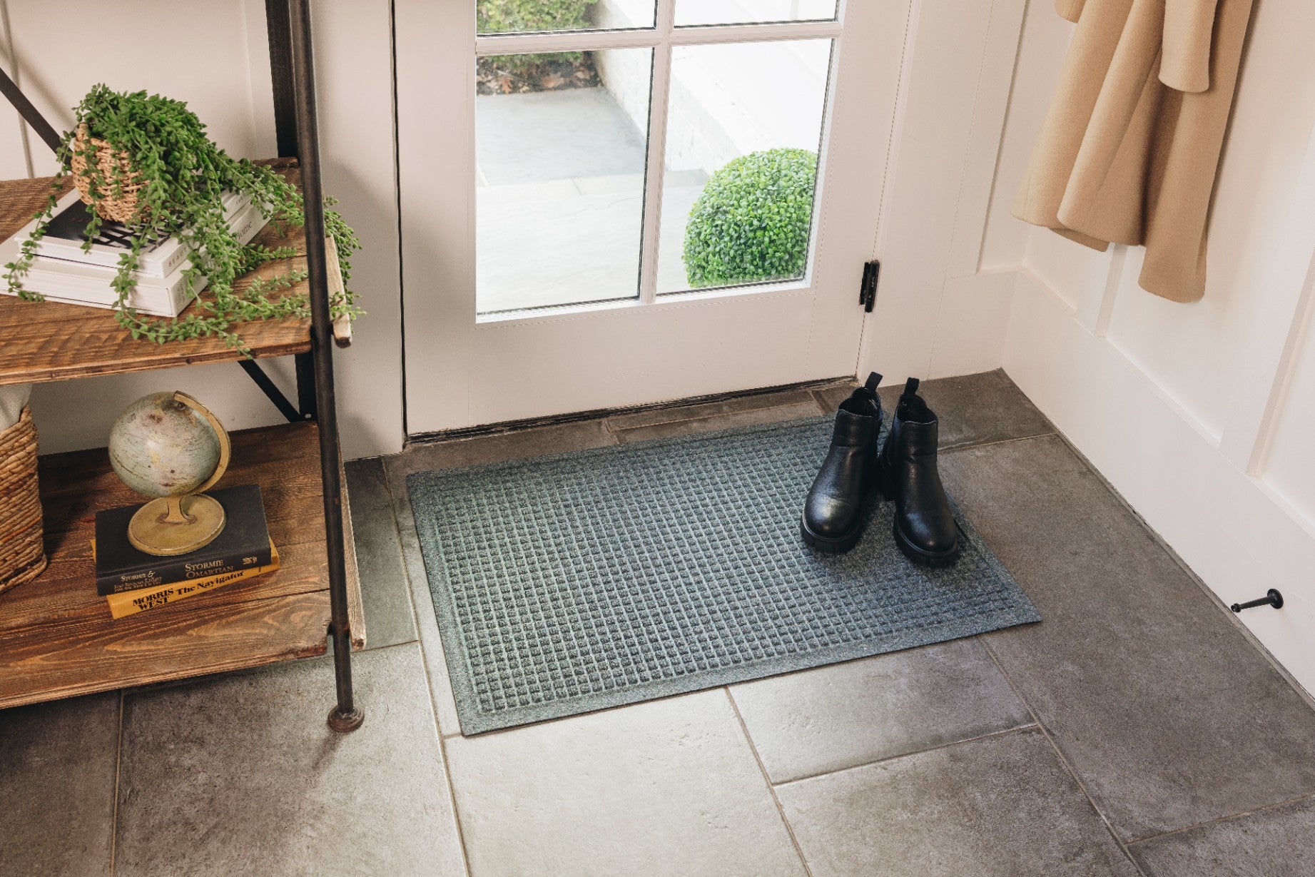 WaterHog® Square Grijs – Droog- en schoonloopmat