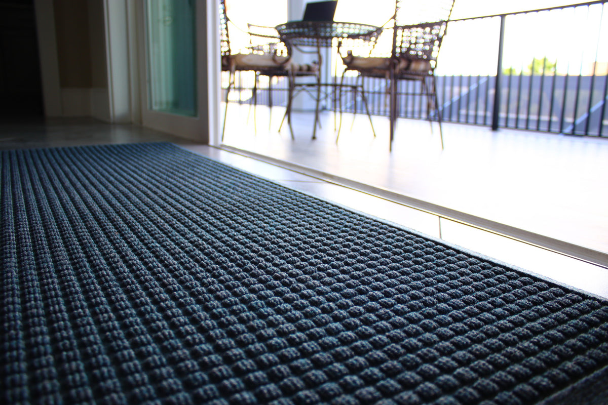 WaterHog® Square Marine Blauw – Droog- en schoonloopmat
